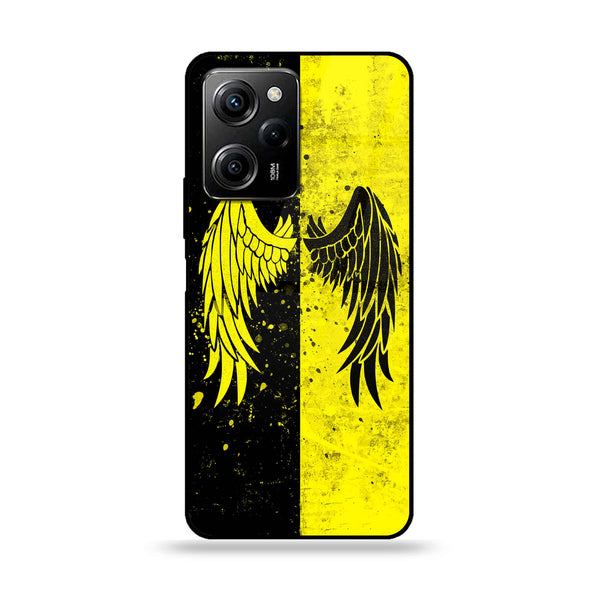Xiaomi Poco X5 Pro - Angel Wings 2.0 Design 1 - Premium Metal  Printed soft Bumper shock Proof Case CS-27169