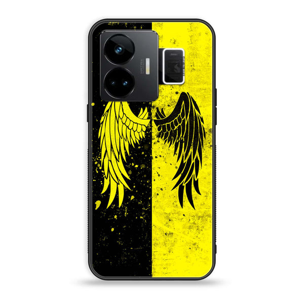 Realme GT3 - Angel Wings 2.0 Series - Premium Printed Glass soft Bumper shock Proof Case