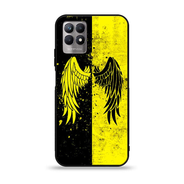 Realme Narzo 50 - Angel Wings 2.0 Series - Premium Printed Glass soft Bumper shock Proof Case