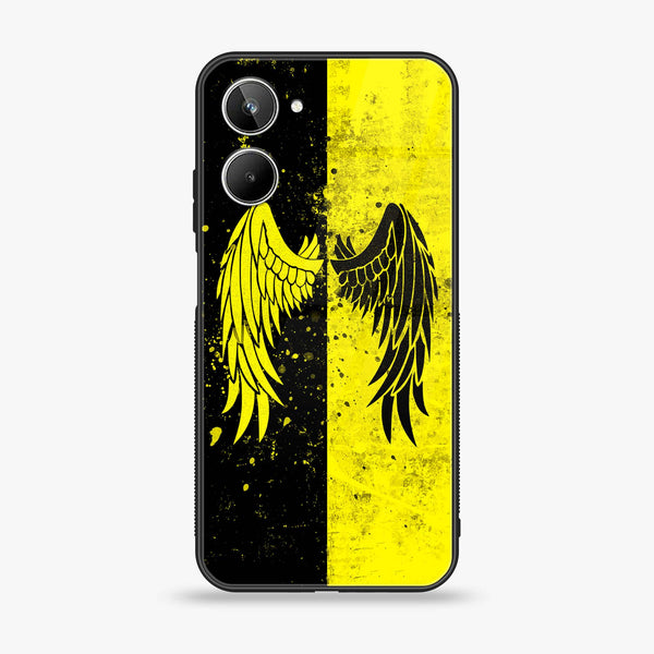 Realme 10 4G - Angel Wings 2.0 Series - Premium Printed Glass soft Bumper shock Proof Case