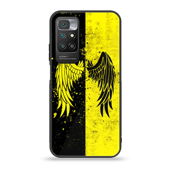 Redmi 10 Prime - Angel Wings 2.0 Series - Premium Printed Glass soft Bumper shock Proof Case