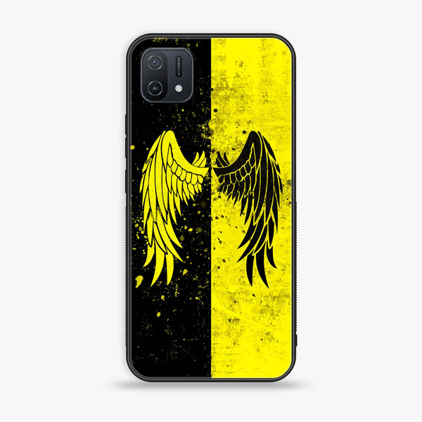 OPPO A16e Angel Wings 2.0 Series  Premium Printed Glass soft Bumper shock Proof Case