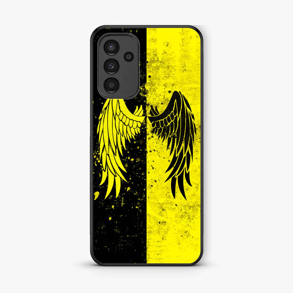 Samsung Galaxy A04s -Angel Wings 2.0 Series - Premium Printed Glass soft Bumper shock Proof Case