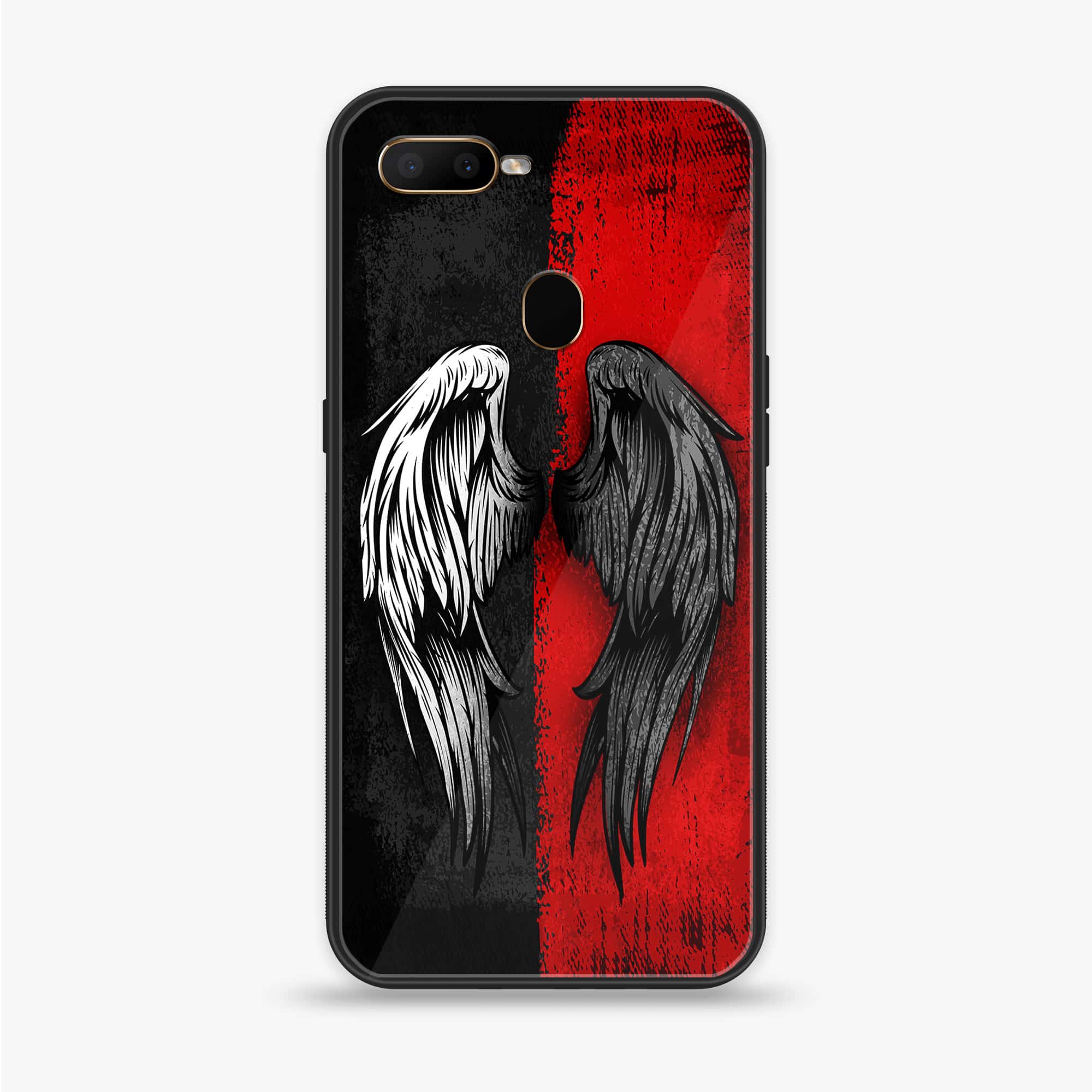 Oppo A12  - Angel Wings 2.0 Series - Premium Printed soft Bumper shock Proof Case