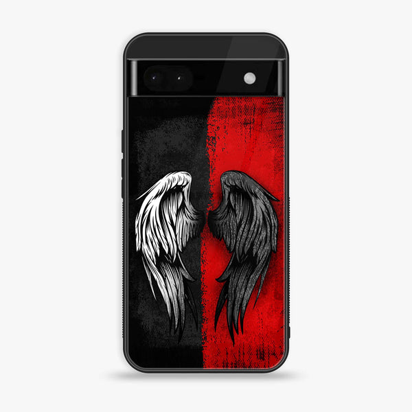 Google Pixel 6A - Angel Wings 2.0 Design 10 - Premium Printed Glass soft Bumper shock Proof Case Xiaomi Redmi 14C - Car Premium Glossy -  Premium Printed Metal soft Bumper shock Proof Case CS-18339