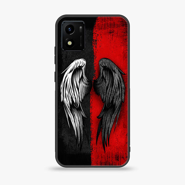 VIVO Y01 Angel Wings 2.0 Series Premium Printed Glass soft Bumper shock Proof Case