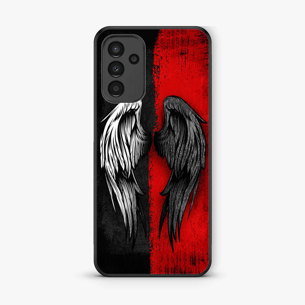 Samsung Galaxy A04s -Angel Wings 2.0 Design 10 - Premium Printed Glass soft Bumper shock Proof Case CS-7016 CS-7017 CS-7018