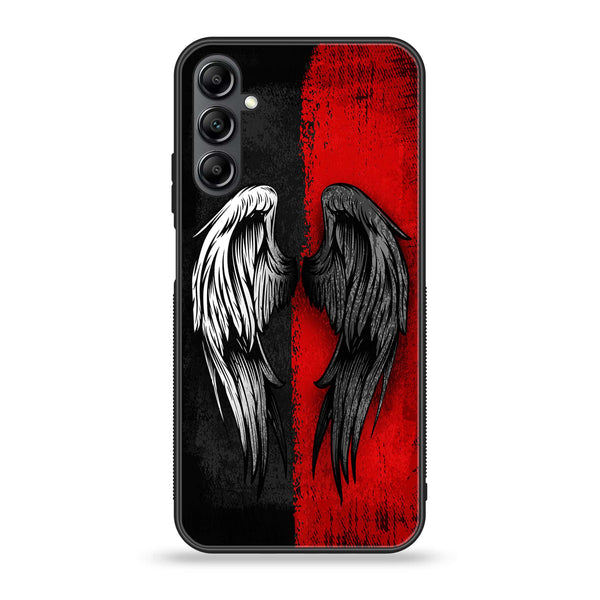 Samsung Galaxy A25 - Angel Wings 2.0 Series - Premium Printed Glass soft Bumper shock Proof Case