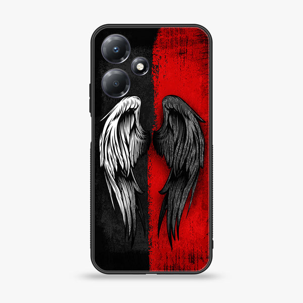 Infinix Hot 30i - Angel Wings 2.0 Design 10 - Premium Printed Glass soft Bumper shock Proof Case CS-8633 CS-25110