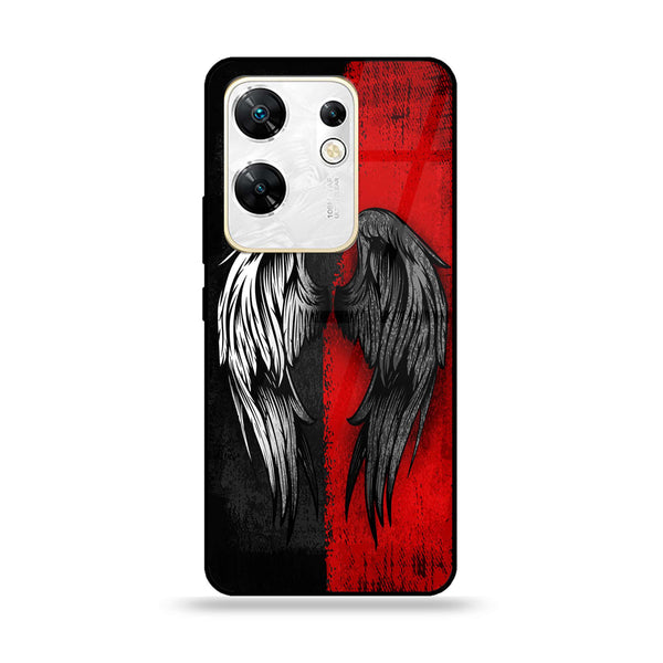 Infinix Zero 30 4G - Angel Wings 2.0 Design 10 - Premium Printed Glass soft Bumper shock Proof Case CS-11651 CS-13361 CS-16056