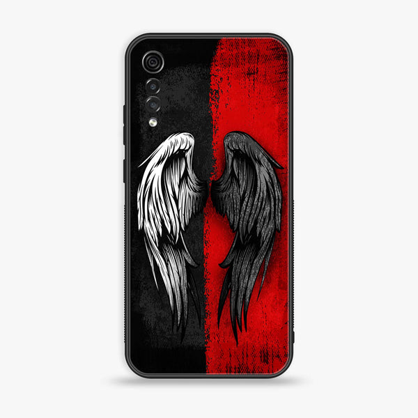 LG Velvet / LG G9 - Angel Wings 2.0 Design 10  - Premium Metal Printed soft Bumper shock Proof Case CS-48732
