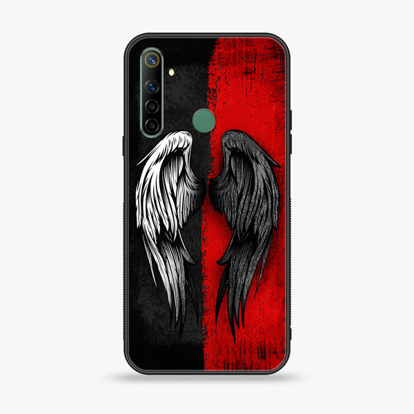 Realme 6i Angel Wings 2.0 Series Premium Printed Glass soft Bumper shock Proof Case
