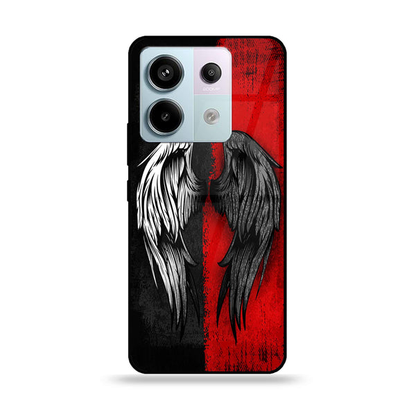 Redmi Note 13 - Angel Wings 2.0 Design 10 - Premium Metal Printed soft Bumper shock Proof Case  CS-31398