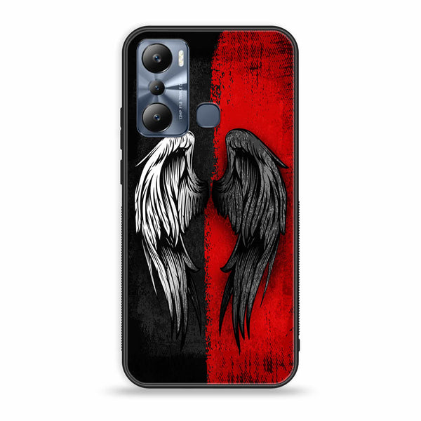 Infinix Hot 20i  Angel Wings 2.0 Design 10 Premium Metal Printed soft Bumper shock Proof Case CS-20812