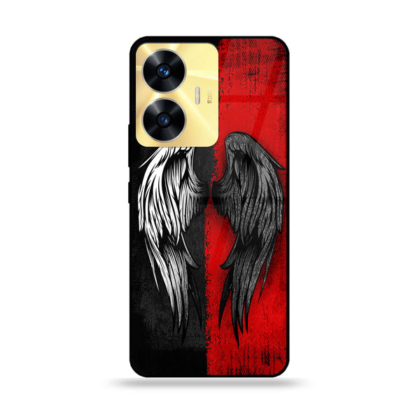 Realme C55 - Angel Wings 2.0 Design 10- Premium Printed Glass soft Bumper shock Proof Case CS-13214