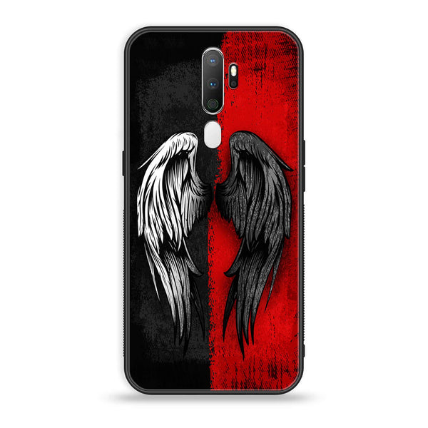 Oppo A5 / A9 2020  Angel Wings 2.0  Design 10 Premium Metal Printed soft Bumper shock Proof Case CS-33950