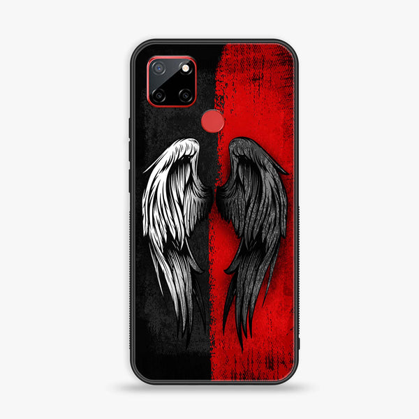 Realme C12/C25/C25s/Narzo 30A Angel Wings 2.0 Design 10 Premium Printed Glass soft Bumper shock Proof Case CS-24831