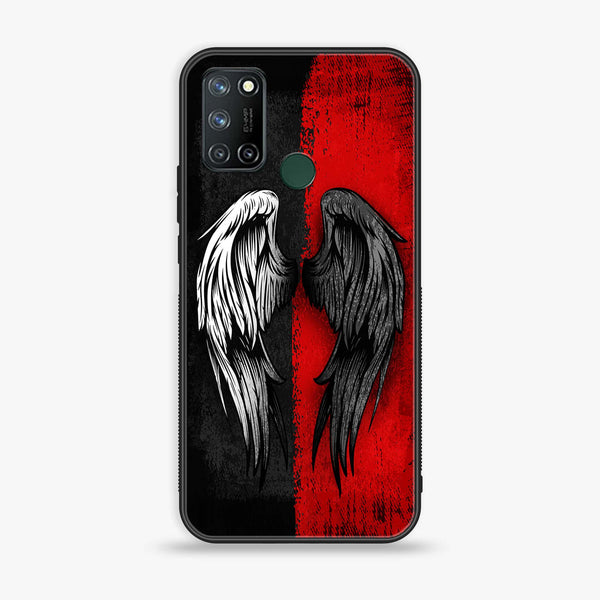 Realme 7i- Angel Wings 2.0 Series- Premium Printed Glass soft Bumper shock Proof Case