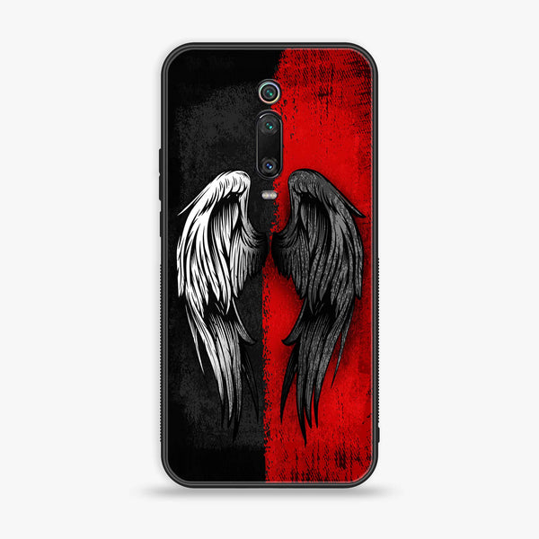 Xiaomi Mi 9T - Angel Wings 2.0 Series - Premium Printed Glass soft Bumper shock Proof Case