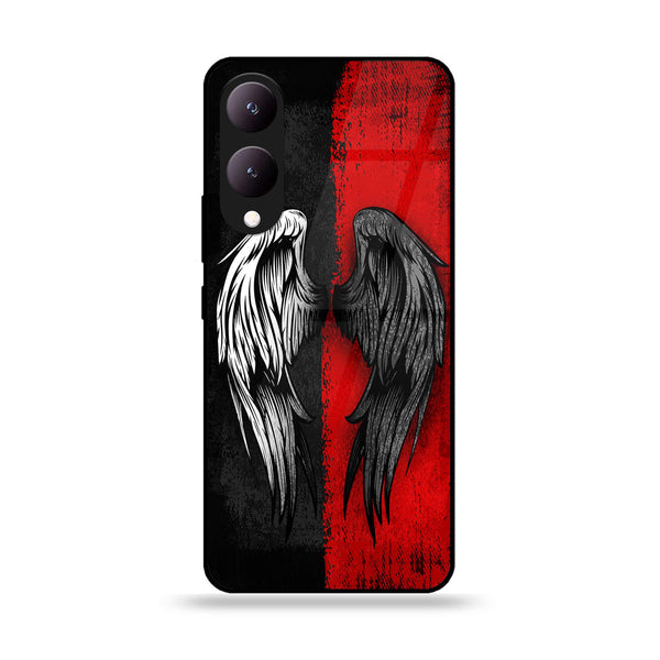 Vivo Y17S - Angel Wings 2.0 Design 10 - Premium Printed Glass soft Bumper shock Proof Case CS-15874