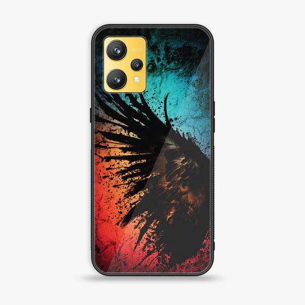 Realme 9 - Angel Wings 2.0 Series Design 9  - Premium Printed Glass soft Bumper shock Proof Case  CS-19333