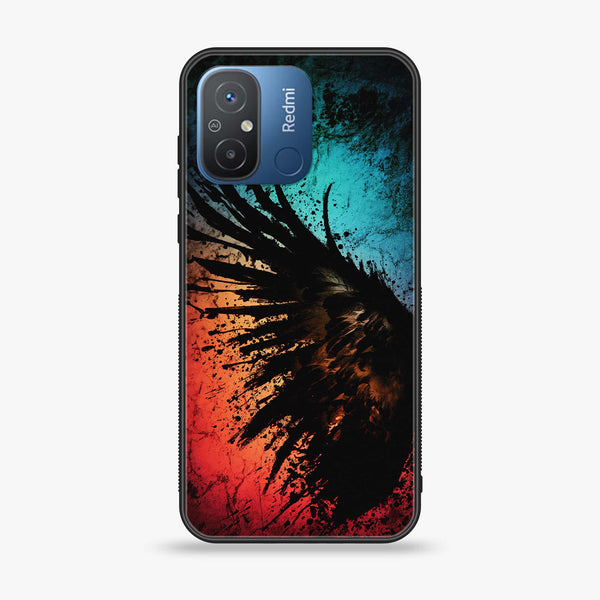 Xiaomi Redmi 12C - Angel Wings 2.0 Design 9 - Premium Printed Glass soft Bumper shock Proof Case CS-10073