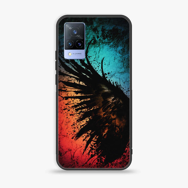 Vivo V21 - Angel Wings 2.0 Design 9 - Premium Printed Glass soft Bumper shock Proof Case  CS-25039