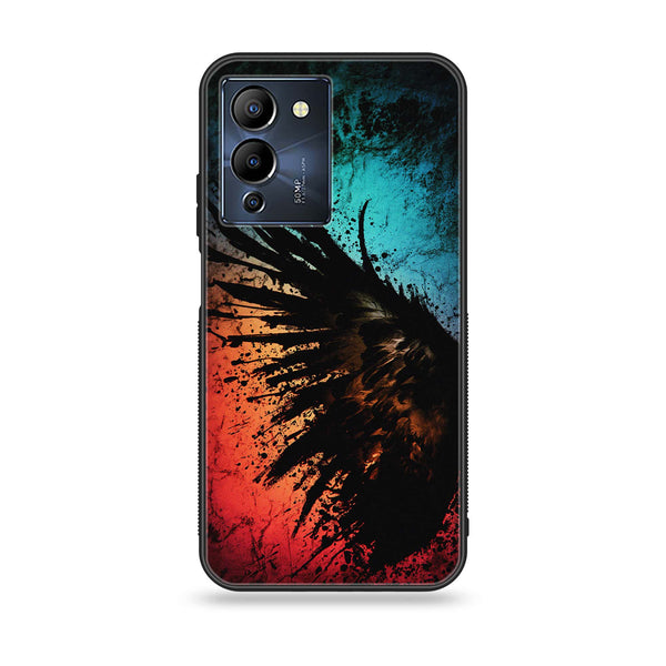 Infinix Note 12 G96 Angel Wings Design 9 2.0 Premium Printed Glass soft Bumper shock Proof Case CS-8105