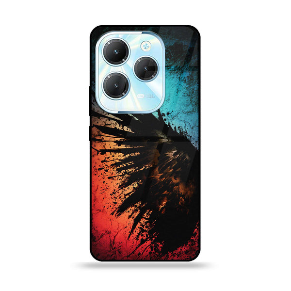 Infinix Hot 40 Pro / Hot 40  - Angel Wings 2.0 Design 9  - Premium Metal Printed soft Bumper Shock Proof Case CS-8062