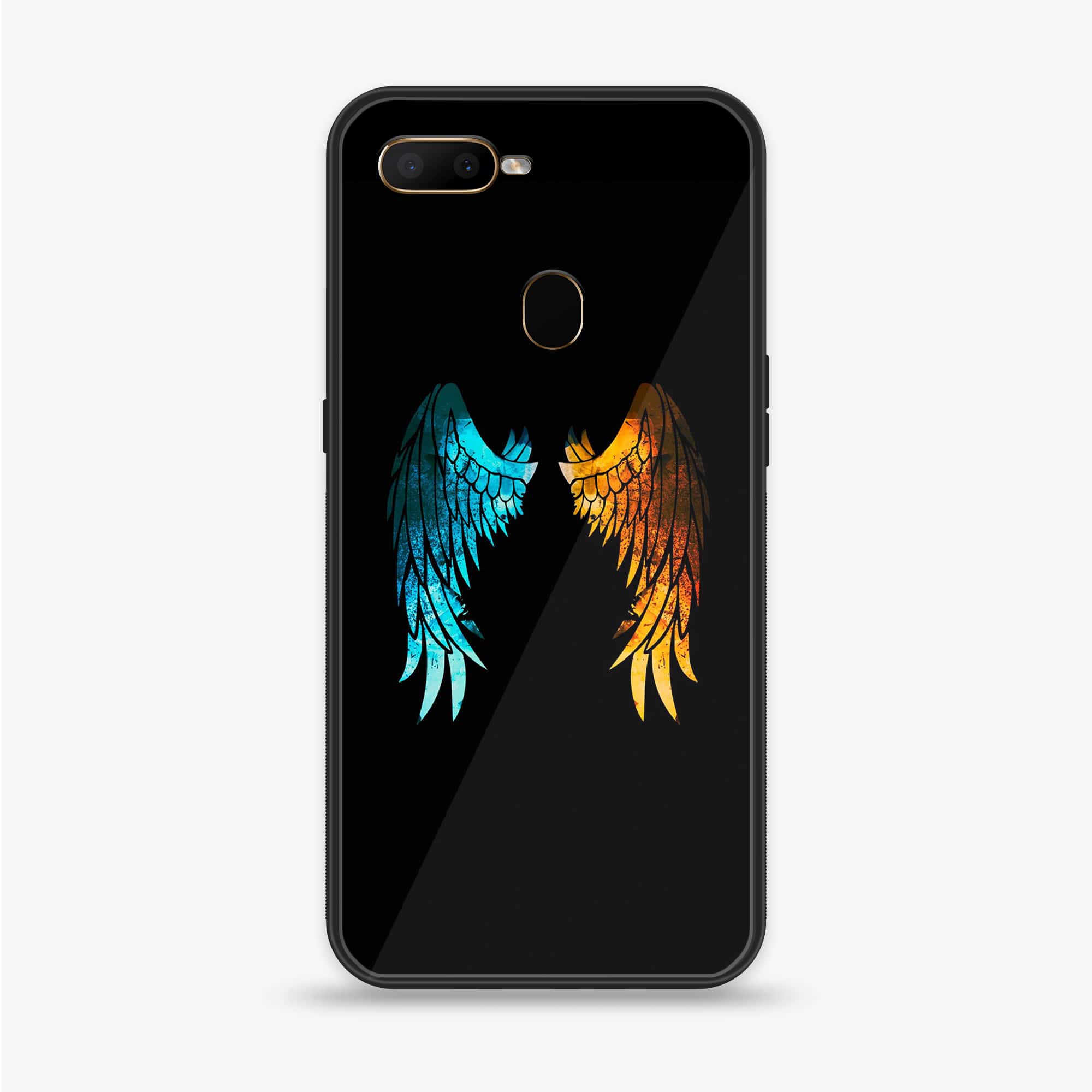 Oppo A12  - Angel Wings 2.0 Series - Premium Printed soft Bumper shock Proof Case