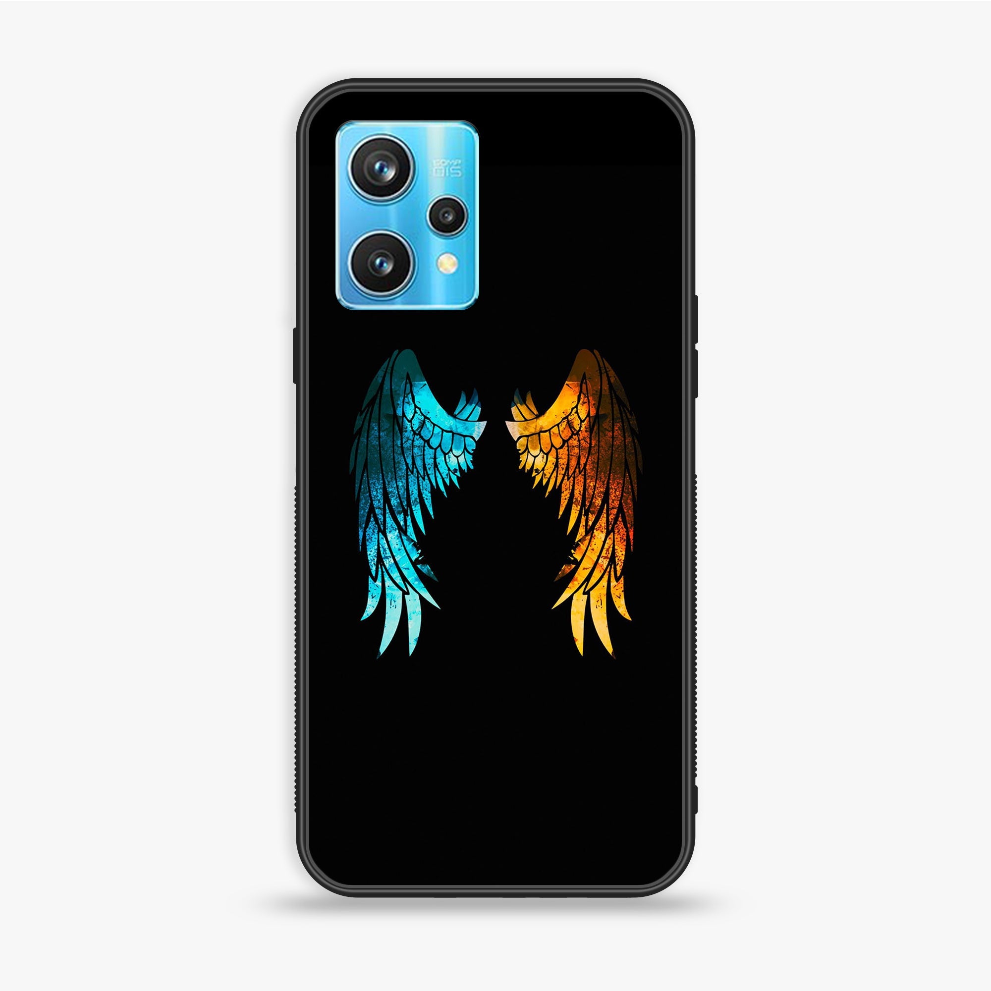 Realme 9 Pro - Angel Wings 2.0 Series - Premium Printed Glass soft Bumper shock Proof Case