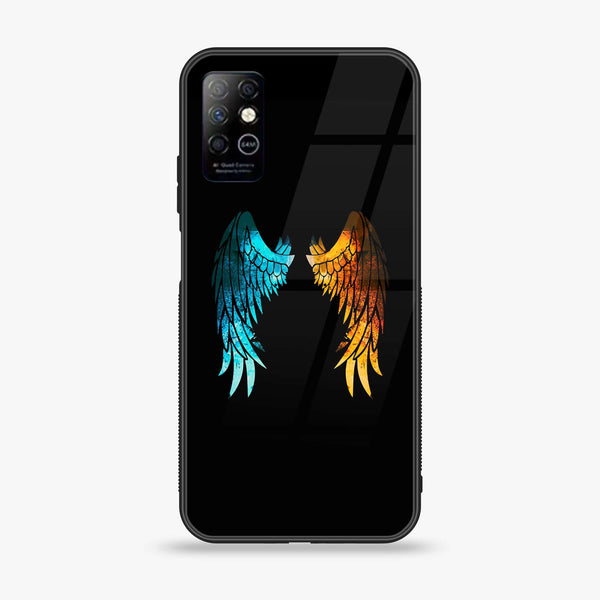 Infinix Note 8i - Angel Wings 2.0 Design 8- Premium Printed Glass soft Bumper shock Proof Case CS-13188