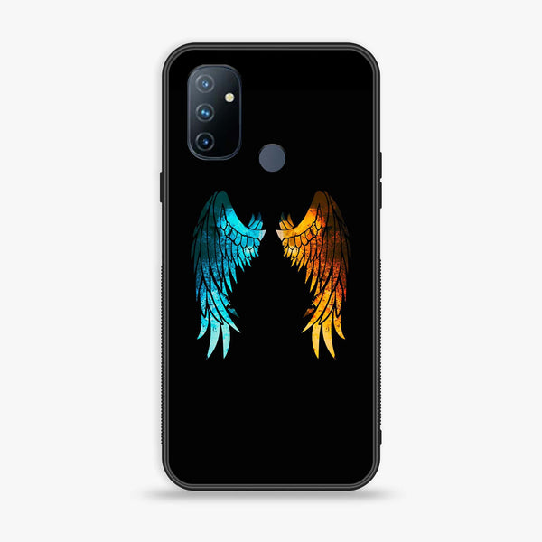 OnePlus Nord N100 Angel Wings 2.0 Design 8 Premium Printed Glass soft Bumper shock Proof Case CS-38337