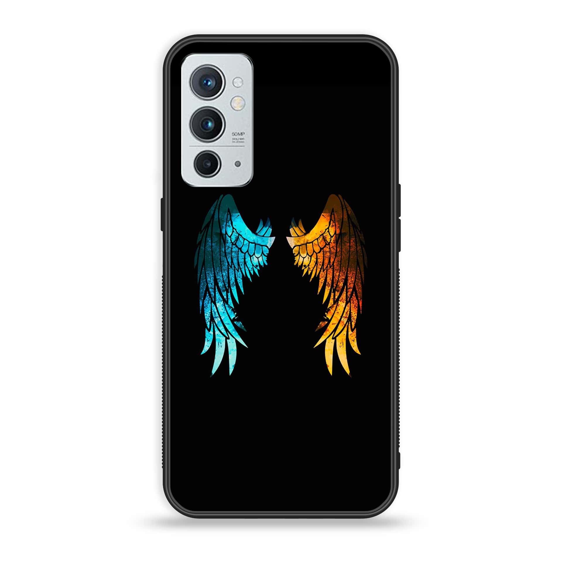 OnePlus 9RT 5G - Angel Wings 2.0 Series - Premium Printed Glass soft Bumper shock Proof Case