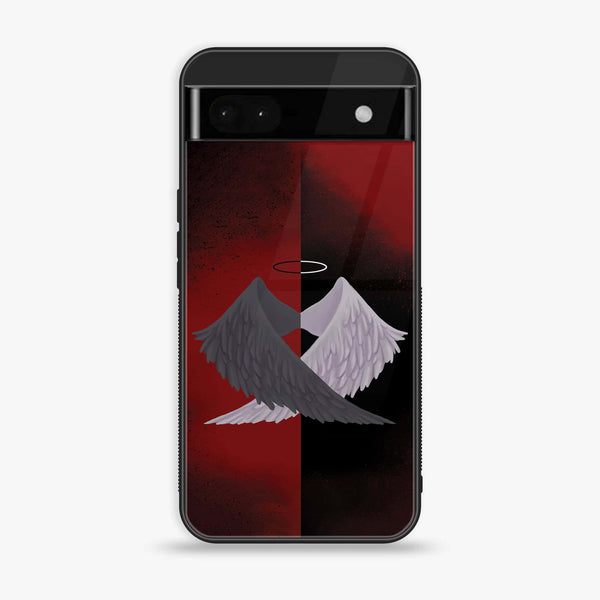 Google Pixel 6A - Angel Wings 2.0 Design 7 - Premium Printed Glass soft Bumper shock Proof Case CS-23012