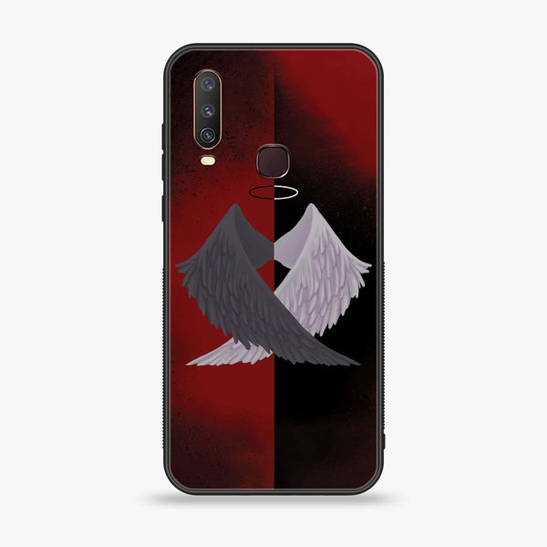 Vivo Y15 - Angel Wings 2.0 Series  Design 7 Premium Printed Glass soft Bumper shock Proof Case CS-23352