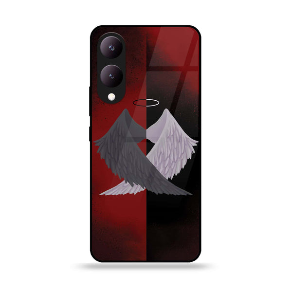 Vivo Y17S - Angel Wings 2.0 Design 7 - Premium Printed Glass soft Bumper shock Proof Case CS-18609