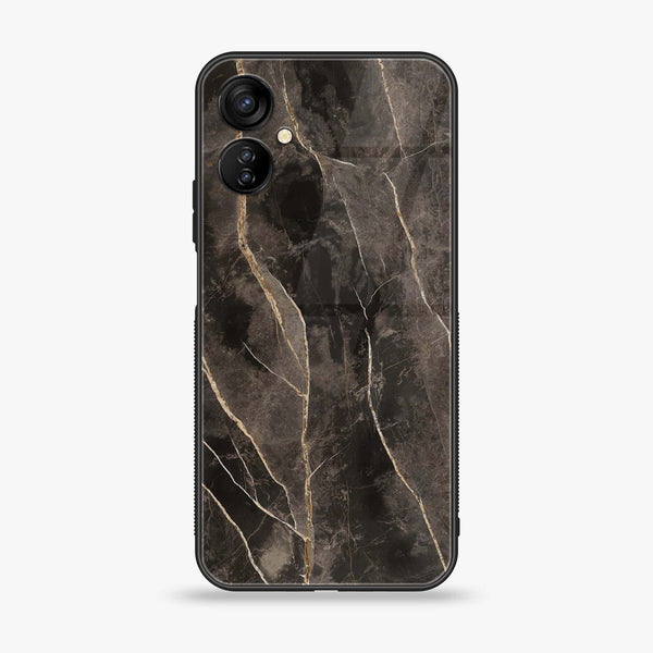 Tecno Spark 9T Black Marble V 2.0 Design 3 Premium Printed Glass soft Bumper shock Proof Case CS-20844