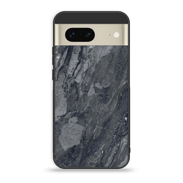 Google Pixel 7 - Black Marble V 2.0 Series - Premium Printed Glass soft Bumper shock Proof Case