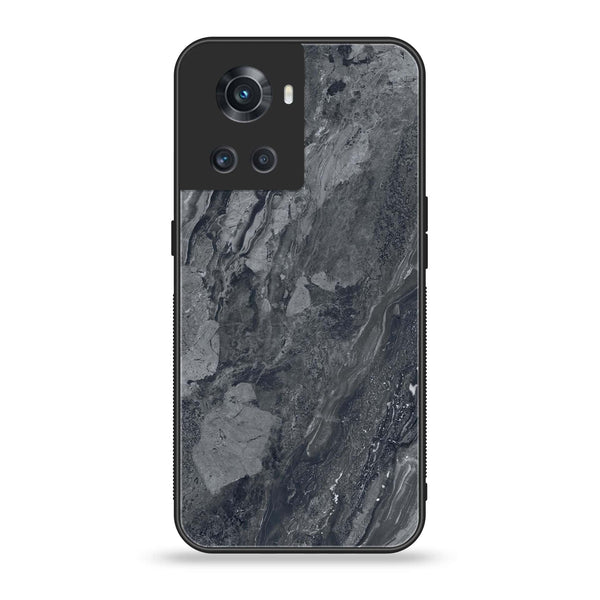 OnePlus Ace 5G - Black Marble V 2.0 Series - Premium Printed Glass soft Bumper shock Proof Case