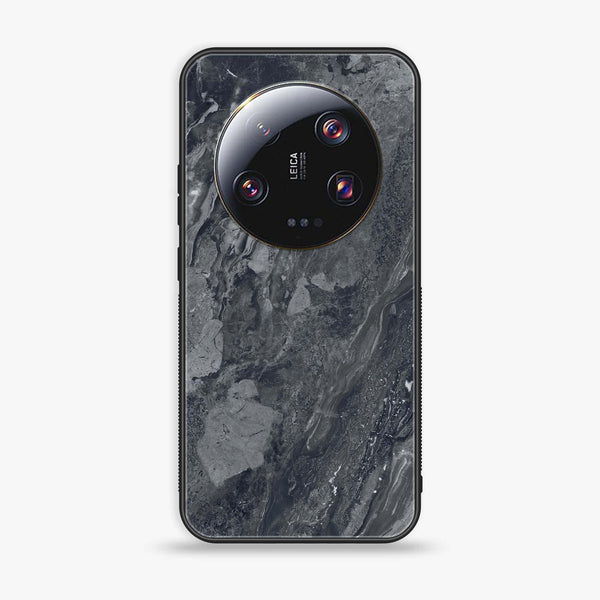 Xiaomi 13 Ultra - Black Marble V 2.0 Series - Premium Printed Glass soft Bumper shock Proof Case