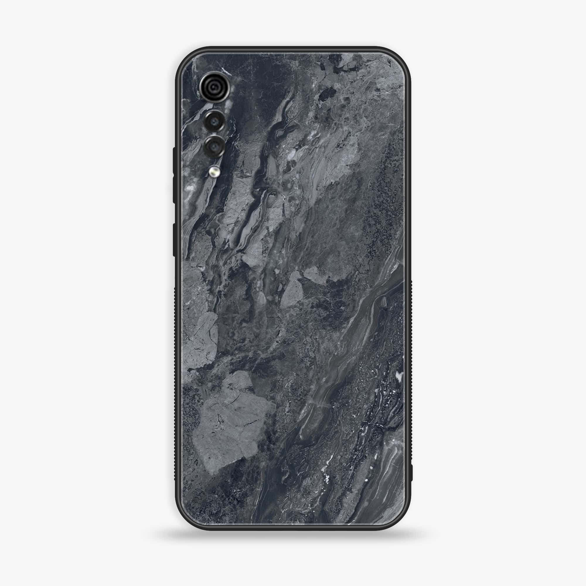 LG Velvet - Black Marble V 2.0 Series - Premium Printed Glass soft Bumper shock Proof Case