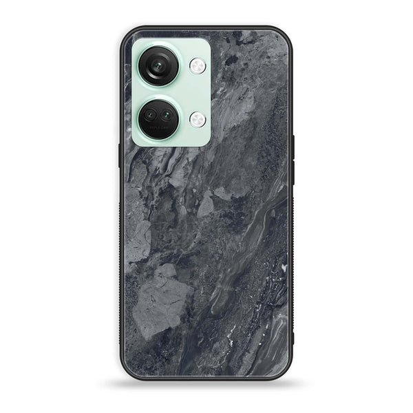 OnePlus Nord 3 5G - Black Marble V 2.0 Series - Premium Printed Glass soft Bumper shock Proof Case