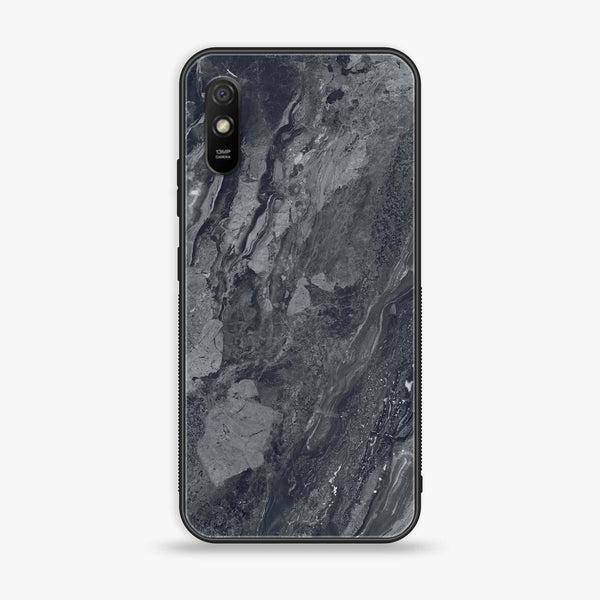 Xiaomi Redmi 9i - Black Marble V 2.0 Series - Premium Printed Glass soft Bumper shock Proof Case
