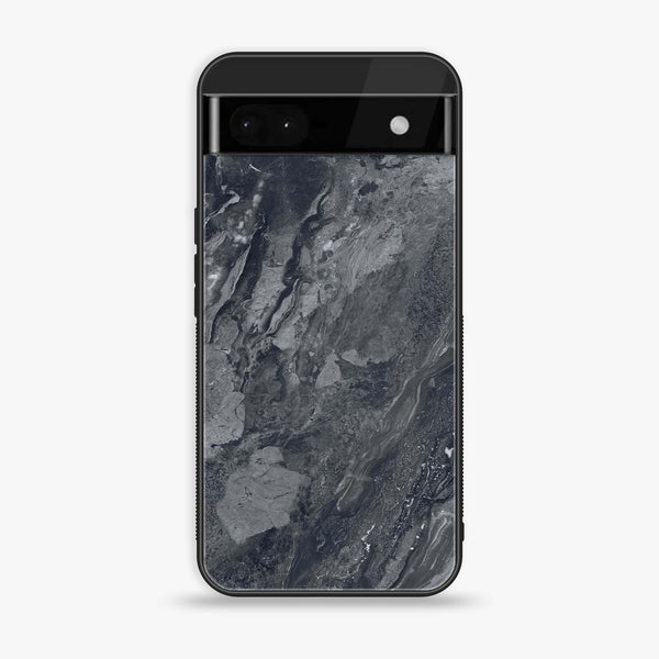 Google Pixel 6A - Black Marble V 2.0 Series - Premium Printed Glass soft Bumper shock Proof Case