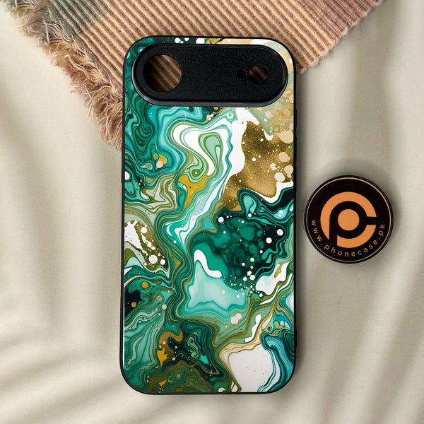 iPhone Air - Liquid Design 8 - Premium Metal Printed Soft Bumper Shock Proof Case