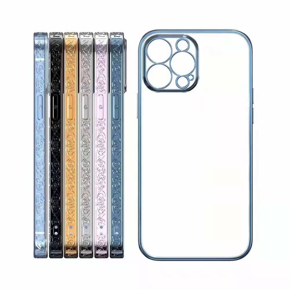 iPhone 12 Pro Electroplated New Ultra Shine Borders Soft with Camera Protection Case