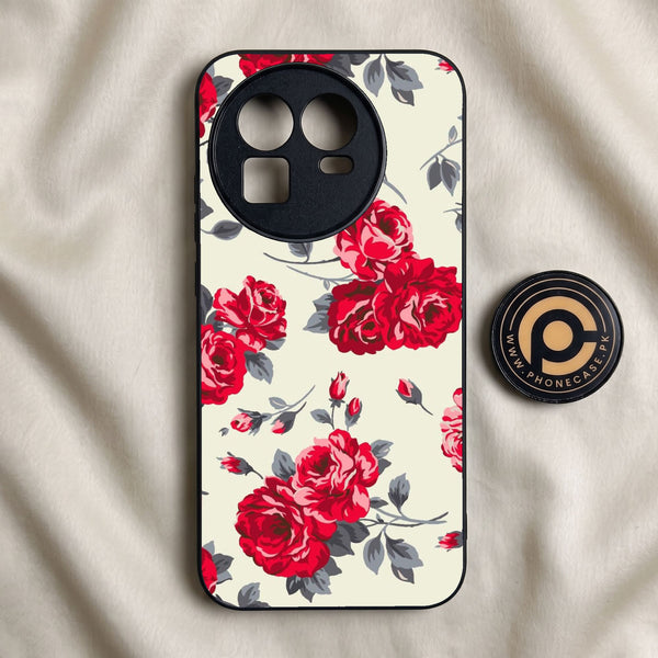Realme GT 8 - Floral Series Design 8 - Premium Metal Printed Soft Bumper Shock Proof Case