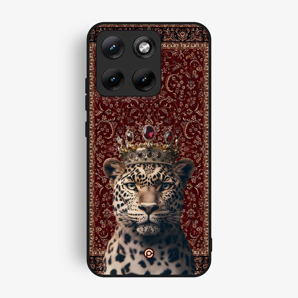 Motorola Edge 70 Fusion Plus - Leopard - Premium Metal Printed Soft Bumper Shock Proof Case