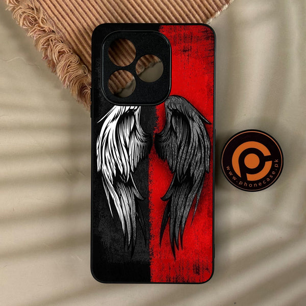 Honor X8d - Angel 2.0 Design 10 - Premium Metal Printed Soft Bumper Shock Proof Case